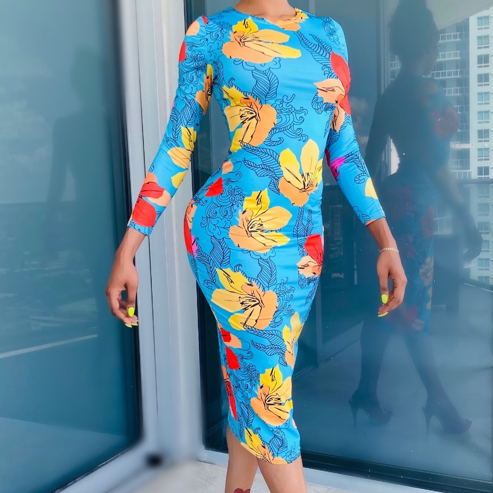 Women's floral print dress